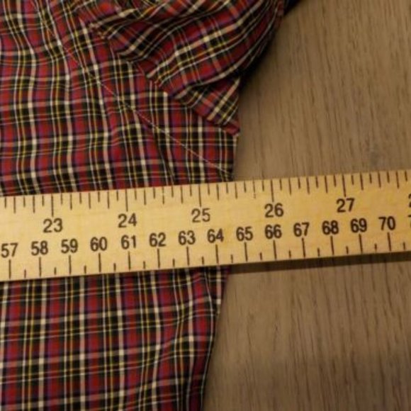 Ralph Lauren Men's Plaid Dress Shirt Blue Label Classic Fit Long Sleeve Size L - Picture 6 of 7